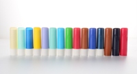 Conteneur de baume à lèvres rose, OLB-013 pièces, vide, tube unique, emballage cosmétique personnalisé