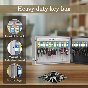 WeHere Factory 24 clés murales en acier mot de passe <span class=keywords><strong>numérique</strong></span> électronique hôtel clé <span class=keywords><strong>coffre</strong></span>-<span class=keywords><strong>fort</strong></span> sécurité armoire à clés - Product Image 4