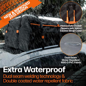 Muestra Gratuita de Lona de PVC Resistente, Bolsa de Carga Impermeable para Techo de Auto, Portaequipajes, Tendencia para Actividades Casuales al Aire Libre - Product Image 2