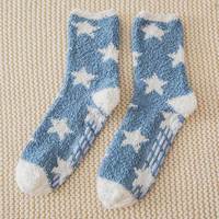 Chaussettes unisexes personnalisées en tricot doux et antidérapantes pour l'intérieur, super douces, chaudes pour l'hiver, épaisses, colorées, taille unique, chaussettes pour femmes