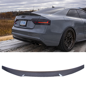 For A5 B8 B8.5 2Door Coupe 8T3 M4 Style Honeycomb Carbon Fiber Rear Spoiler Trunk Wing 2007-2017 - Product Image 1