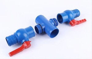 Vanne à boisseau sphérique en plastique à trois voies pour l'irrigation agricole et domestique, raccords de tuyauterie d'<span class=keywords><strong>arrosage</strong></span> goutte à goutte, <span class=keywords><strong>tuyau</strong></span> plat <span class=keywords><strong>50mm</strong></span> Chun - Product Image 3