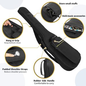 Housse de transport pour basse, imperméable et rembourrée, avec bretelles, sac de rangement OEM, vente en gros - Product Image 3