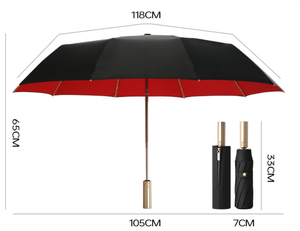 <span class=keywords><strong>Parapluie</strong></span> d'affaires OEM, ouverture automatique, 10 baleines, coupe-vent, poignée dorée, logo personnalisé, <span class=keywords><strong>parapluie</strong></span> pliant pour <span class=keywords><strong>homme</strong></span>, cadeau d'entreprise - Product Image 5