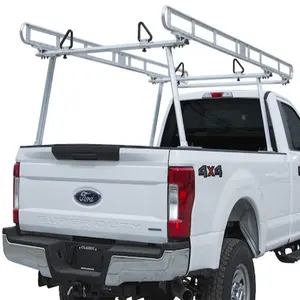 REYNOL अनुकूलन योग्य, सर्फ़बोर्ड के लिए यूनिवर्सल एल्यूमिनियम पिकअप ट्रक बिस्तर सीढ़ी रैक हेवी ड्यूटी ट्रक बिस्तर रैक दो-बार सेट,