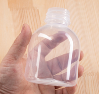 Bouteille de lait en plastique courte mignonne de 250ml pour les enfants pour les boissons énergisantes de soda de champagne avec la taille de cou de 38mm