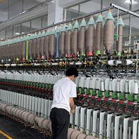 Machine à bobiner à tambour rainuré Kingkangda pour fil fantaisie, vente en gros d'usine, moteur PLC, machines textiles, fil de coton