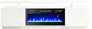 Chimenea Eléctrica Decorativa Moderna <span class=keywords><strong>de</strong></span> Estilo Francés <span class=keywords><strong>con</strong></span> Repisa para Sala <span class=keywords><strong>de</strong></span> Estar - Product Image 3