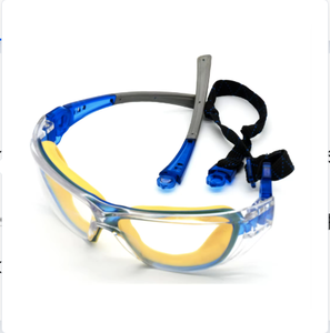 Lunettes de sécurité de construction avec cadre PA anti-buée et anti-rayures Protection des yeux en polycarbonate pour le travail - Product Image 4