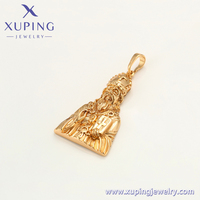 A00516729 Bijoux XUPING Bijoux plaqué or 18 carats Pendentif pape catholique Pendentif pédant Bijoux de mode Pendentif