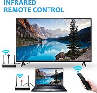 LumiCreate WHD-03 Kit Extensor USB Inalámbrico Full HD 1080P con Transmisor y Receptor de Video KVM con Control IR y Audio