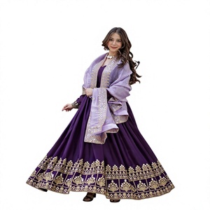 Vestido de fiesta indio-pakistaní de georgette premium con bordado Zari y lentejuelas, estilo Bollywood para mujer. - Product Image 1