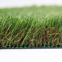 Gazon synthétique artificiel résistant aux UV pour l'extérieur et l'intérieur, tapis vert paysager, gazon artificiel pour volley-ball, football, pelouse artificielle, 25-55 mm