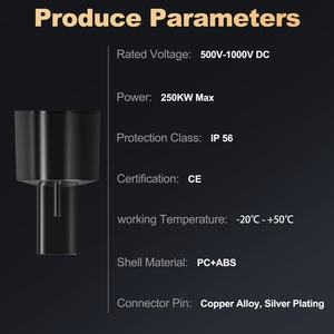 Adaptador Feyree Ccs1 a Tesla con Enchufe de Carga Rápida Ev, Adaptador de Corriente Continua de 200 A para Vehículos Eléctricos, Conector de Cargador Ev, Ccs1 a NACS - Product Image 3