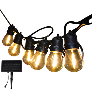 Guirnalda de Luces LED Edison E27 S14 para Exteriores, 10m, Plástico, Resistente al Agua IP65, Conectable, 3500K, Blanco Cálido - Product Image 1