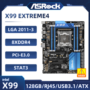 Mainboard ASRock X99 EXTREME4 hỗ trợ CPU Intel Desktop I7-6800K 2695 2683 Ultra M.2 ATX Dual X99 INTEL LGA 2011-3 mới, hai khe cắm - Product Image 6