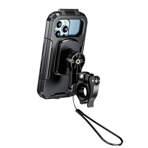 Support de guidon de vélo universel 360 Rotation étanche à dégagement rapide support de boîtier de téléphone portable accessoires de moto - Product Image 2