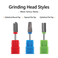 Foret à ongles cylindrique durable à tête ronde, outil universel pour retirer le vernis à ongles et prendre soin des cuticules