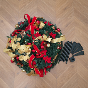 Árbol <span class=keywords><strong>de</strong></span> <span class=keywords><strong>Navidad</strong></span> Plegable <span class=keywords><strong>con</strong></span> <span class=keywords><strong>Luces</strong></span> <span class=keywords><strong>LED</strong></span> y Adornos Predecorados para Decoración Interior del Hogar en <span class=keywords><strong>Navidad</strong></span> - Product Image 5