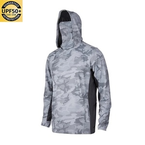 Chemise à manches longues personnalisée en polyester pour homme, protection solaire UPF 50, anti-UV, coupe-vent, pour la pêche - Product Image 4