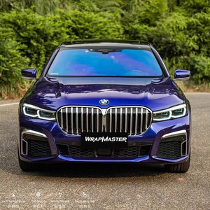 WRAPMASTER 1.52*17m PET Royal Indigo Blue Film d'emballage de véhicule automobile Vinyle d'emballage de voiture - Product Image 5