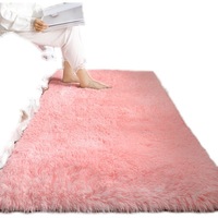 Tapijt met lange pool, Europese stijl, meisjesachtig slaapkamerbed, pluche, thuis, woonkamer, bankkamer, voetmat