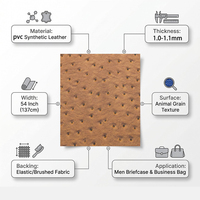Rouleau de vinyle en cuir PU gaufré 12x53 pouces, tissu texturé uni pour la fabrication de porte-clés et de sacs en cuir