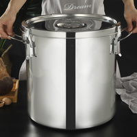 Happycooking – Casseroles en acier inoxydable, faitout métallique élégant avec accessoires de cuisine en acier inoxydable