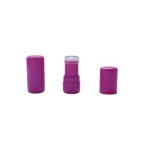 Tube de rouge à lèvres personnalisable en plastique ABS, capacité 4g, modèle 4102, emballage cosmétique solide pour baume aux herbes violettes