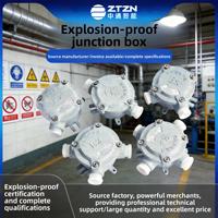 Boîtier de jonction antidéflagrant ZTZN AH en alliage d'aluminium, anti-soudure, avec couvercle plat pour bornes droites bidirectionnelles, zone 21/22 CN