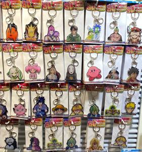 260 Styles 3D mouvement porte-clés acrylique lenticulaire porte-clés résistant aux rayures PET HXH espion famille décor pour voiture porte-clés sac - Product Image 6