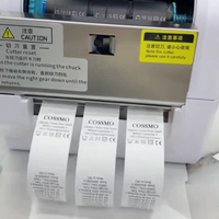 Imprimante de rubans en satin à trois rangées, machine d'impression de labels multifonctionnelle de bureau, haute résolution 300 dpi, machine à autocollants