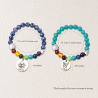 Bracelets de yoga en acier inoxydable plaqué or 18 carats pour femmes et hommes
