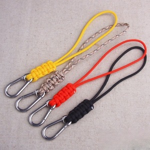 Correa de cámara artesanal de paracord con mosquetón de 20 cm, amarilla, herramienta de supervivencia para fotografía al aire libre - Product Image 5