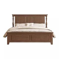 Lit en bois massif de style américain pour chambre à coucher, noir, blanc, noyer, multifonctionnel 1,8*2m, ensemble de chambre à coucher avec rangement à pression d'air