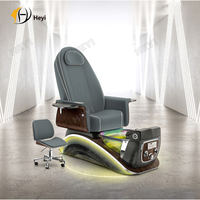 Fauteuil de pédicure électrique européen personnalisable de luxe avec massage pétrissant pour salon de manucure