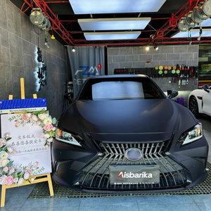 Matte <strong>Satin</strong> <strong>Black</strong> Blue Car Vinyl Wrap Roll Flat Magic Blue <strong>Paint</strong> Color Change Vehicle Covering Vinyl Film <strong>Satin</strong> Blue Car <strong>Paint</strong> - Product Image 1