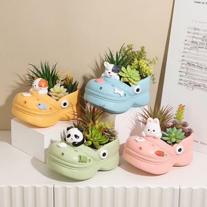 Vasi per Fiori Ecologici <span class=keywords><strong>in</strong></span> Resina Epossidica con Foro di Drenaggio, Design Cartoon, 10cm, per Interni, Casa, <span class=keywords><strong>Giardino</strong></span>, Decorazione, <span class=keywords><strong>Piante</strong></span> Succulente - Product Image 6