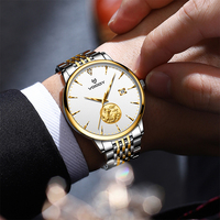 Montre mécanique de luxe pour homme avec tourbillon |   Boîtier bicolore en acier inoxydable |   Boîtier transparent et résistant à l'eau