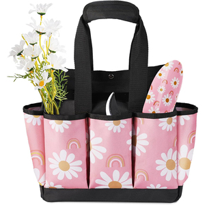Free Sample Heavy Duty Canvas Garden Tool Storage <b>Bag</b> Have 8 Pockets Perfect for Indoor & Outdoor <b>Gardening</b> or Unisex Design - Product Image 1
