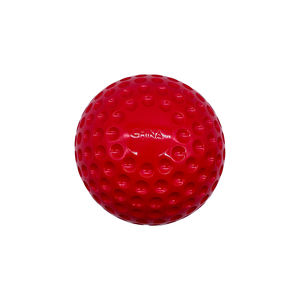 Pelota de Cricket de PU Roja de 9 Pulgadas, Personalizable, de Alta Calidad, Ligera y Suave, para Entrenamiento Profesional, Lista para Máquina de Bowling, OEM - Product Image 1