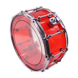 Bán buôn/OEM/nhà Máy Giá diễu hành nhạc cụ đỏ Đỏ 14x6.5-inch Acrylic Snare trống có thể được tự do kết hợp - Product Image 1