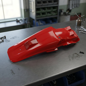 Parafango Posteriore XFUN per XR 650R 2000-2025 con Porta Targa Rosso 069 HO03678069-8 - Product Image 3