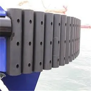 Guardabarros de caucho marino Celda de arco y guardabarros de cono utilizado en muelle y puerto