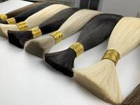 Blonde vierge 100% non transformée russe Remy cuticule crue alignée Double dessiné Extensions de cheveux humains naturels approvisionnement en vrac
