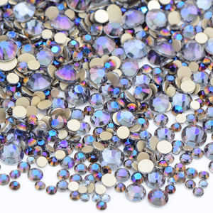 Autocollants de Strass en cristal pour ongles, paillettes, mélange de tailles, couleur, verre plat, pour l'artisanat des ongles, pièces - Product Image 5