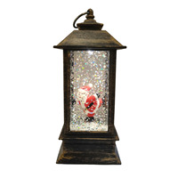 Lanterne d'eau LED en cuivre antique Joyeux Noël Père Noël Décor avec batterie IP20 Couleur personnalisable en plastique