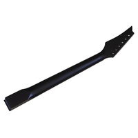Instrumen Gitar Elektrik 6 Senar 24 Fret, Leher Maple, DIY, Aksesoris Pegangan Matte Hitam dengan Dot Merah