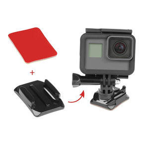 Support de fixation incurvé 3-en-1 pour caméra d'action avec autocollant adhésif et boucle à dégagement rapide, support de base pour GoPro Hero 13 12 11 10 9 Insta360 - Product Image 3