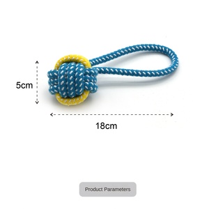 Trực Tiếp Nhà Sản Xuất Trong Kho Vui Con Chó Sang Trọng Đồ Chơi Phù Hợp Với Với Bông Sợi Dây Thừng Cắn Răng PP Bóng Bán Buôn Cung cấp Phong Cách Đồ Chơi Vật Nuôi - Product Image 3